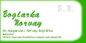 boglarka morvay business card